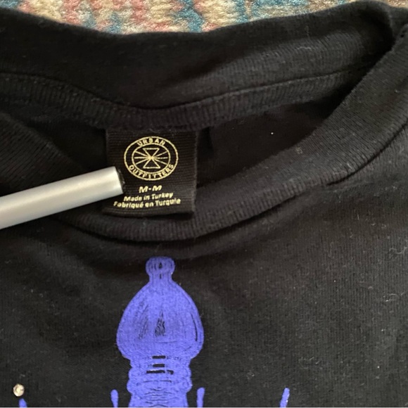 Urban Outfitters black mesh sleeve Crop top - Picture 4 of 6